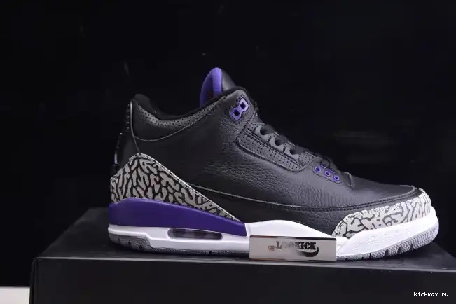 Cheap Kickmax Jordan Retro Black Court Air 3 CT8532-050 Purple 0620